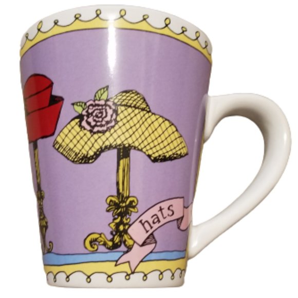 Starbucks My Favorite Hats Coffee Mug Purple Favorites by Ursula Dodge Tea - Picture 2 of 5